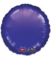 18" Purple Circle Packaged Balloon