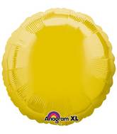 18" Lite Metallic Gold Decorator Circle Anagram Brand Balloon