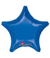 18" Dark Blue Decorator Star Anagram Brand Balloon