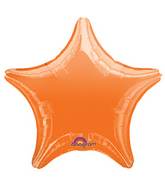 18" Orange Star Anagram Brand Balloon