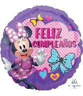 18" Minnie Happy Helpers Feliz Cumpleaños Balloon