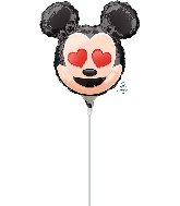 9" Airfill Only Mickey Mouse Emoji Balloon