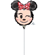 9" Airfill Only Minnie Mouse Emoji Balloon