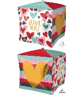 15" Trendy Love Balloon Cubez