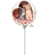 4" Airfill Only Avanti Hugs & Kittens Balloon