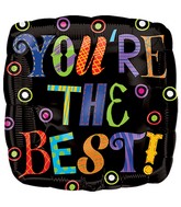 18" You're The Best! Dots Balloon