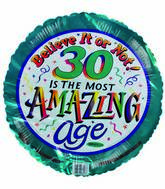 18" Most Amazing Age 30th Birthday