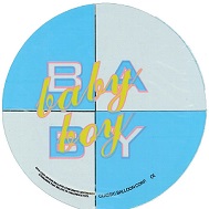 4" Baby Boy White & Blue Airfill Only Mylar Balloon