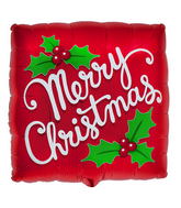 18" Merry Christmas Foil Balloon