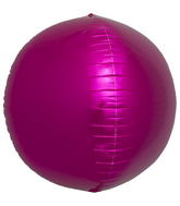 17" Magenta Sphere Foil Balloon