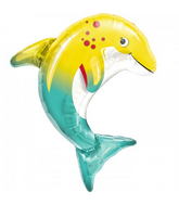 31" Happy Dolphin Foil Balloon