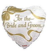 4" For the Bride and Groom Balloon