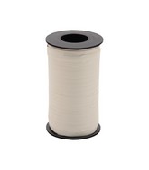 3/16" Poly Curling Ribbed Ribbon Ivory
