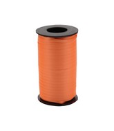 3/16" Poly Curling Ribbed Ribbon Orange