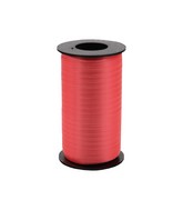 3/16" Poly Balloon Curling Ribbed Ribbon Hot Red