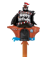 34" Airfill Mailbox Balloon Birthday Pirate Ship