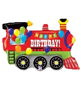 37" Foil Shape Birthday Party Train Balloon