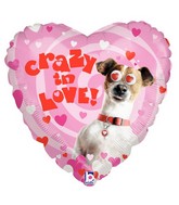 21" Two-Sided Packaged Crazy in Love Dog Crazy Eyes