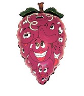 28" Purple Grapes Fruit Shaped Balloon