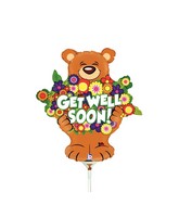 14" Airfill Only Mini Air Shape Beary Big Bunch Get Well