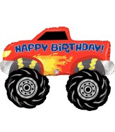 40" Foil Shape Balloon Monster Truck Birthday