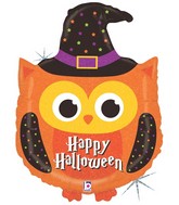 32" Holographic Shape Balloon Halloween Owl