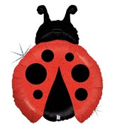 27" Holograhic Little Ladybug Balloon
