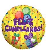 18" Balloon Feliz Cumpleaños Regalos (Spanish)