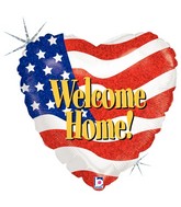 18" Holographic Packaged Welcome Home Patriotic