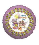 18" Happy Secretary's Day Mylar Balloon