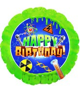 18" Mad Scientist Happy Birthday Foil Balloon
