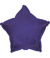7" Purple Star Self Sealing Valve Foil Balloon