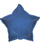 7" Airfill Only True Blue Star Self Sealing Valve Foil Balloon