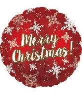 17" Christmas Snowflakes Balloon