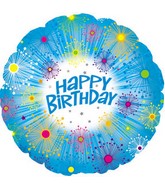18" Happy Birthday Glitters Balloon