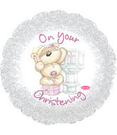 17" On Your Christening Girl L Balloon