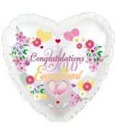 17" Congratulations on You're Engagement Packaged Balloon