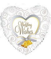 17" Wedding Wishes Pearls Packaged Balloon