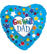 18" Get Well Dad Balloon