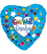 18" Get Well Grandpa Balloon