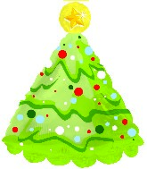 18" Christmas Tree Shape-A-Loon