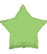 17" Opalescent Lime Green Star Balloon