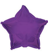 9" Airfill Only Purple Star Balloon