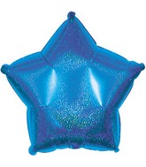9" Airfill Blue Dazzleloon Star M144