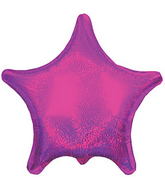 22" Hot Pink Dazzeloon Star Balloon