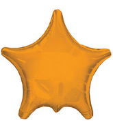22" Orange Star Balloon