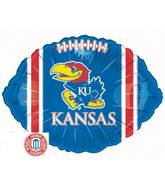 18" Collegiate Football University Of Kansas - Jayhawks Balloon