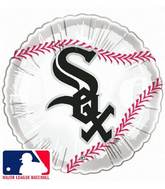 9" Airfill Only Baseball Chicago White Sox Balloon