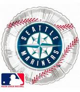 9" Airfill Only Baseball Seattle Mariners Baseball Balloon