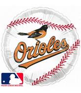 9" Airfill Only MLB Baseball Baltimore Orioles Balloon